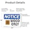 Signmission Wood Only, 24 in W x Rectangle, Aluminum OS-2PACK-NS-A-1824-L-19067 - alternate 5